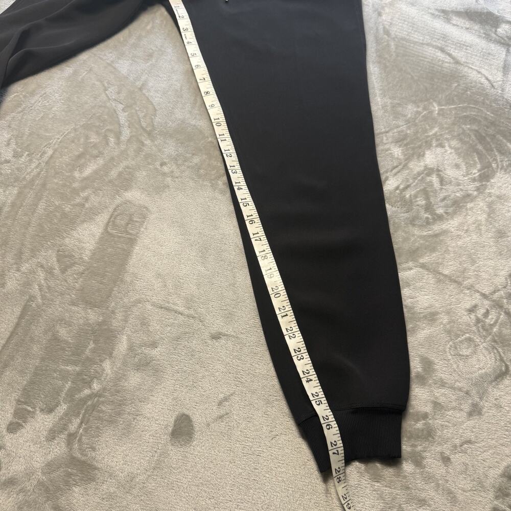 Lululemon Jogger Pants Womens 6 Black Sweatpants Drawstring Cuffed Logo Athletic - Picture 8 of 12
